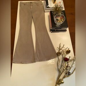 Free People Taupe flare Jeans